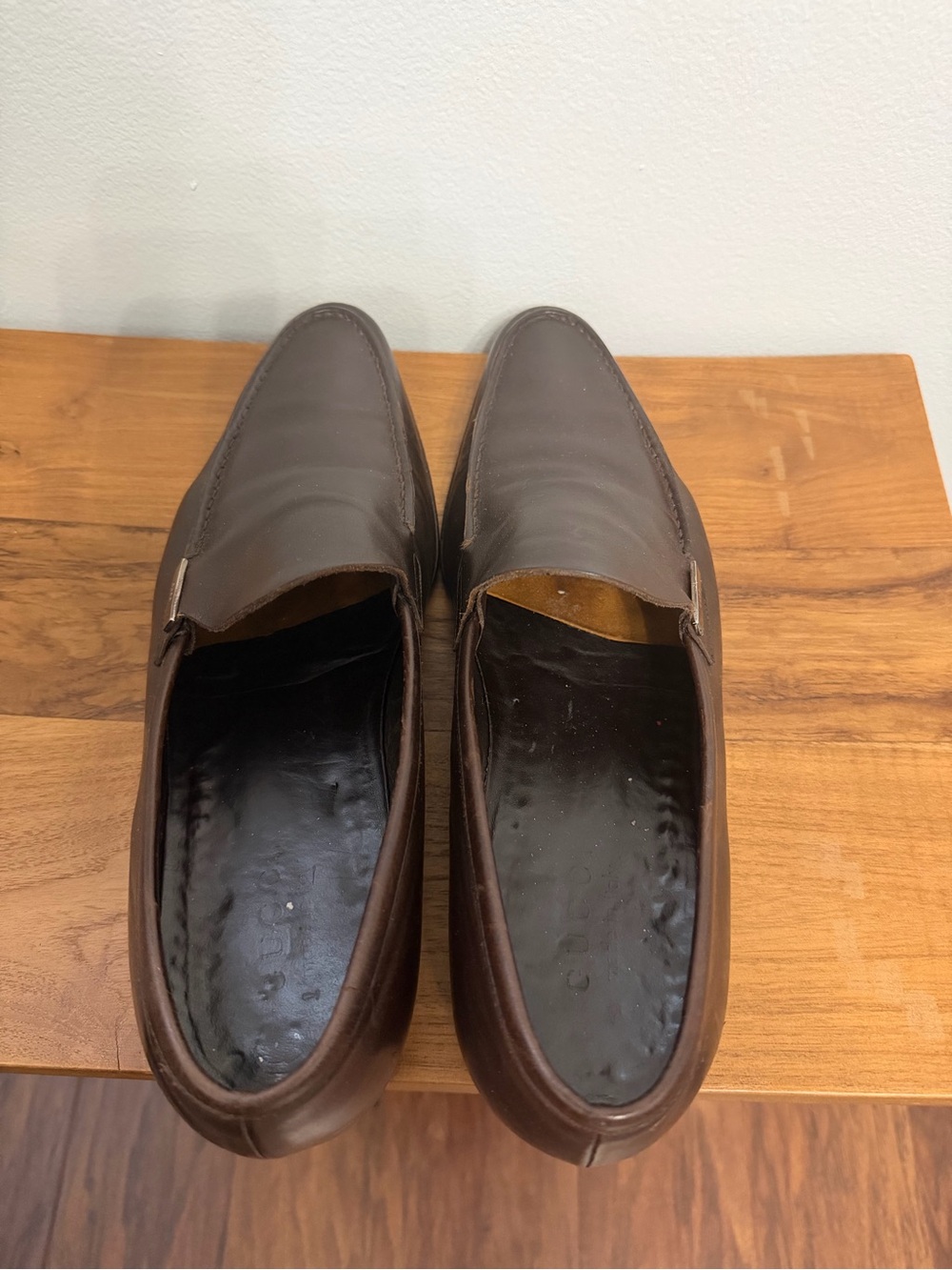 Men's Brown Leather Slip-On Loafers - Picture 2 of 6
